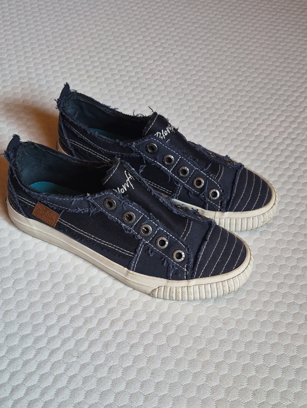 Blowfish Navy Canvas Slip-On Sneakers